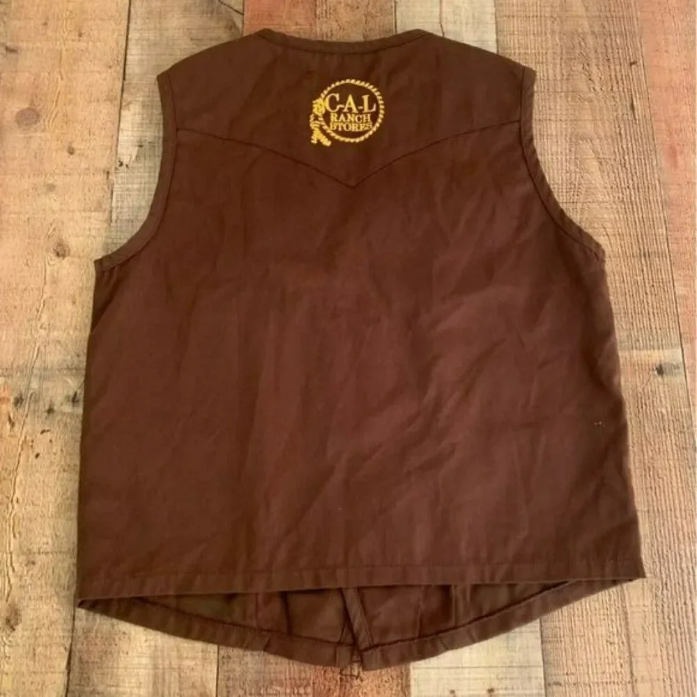 cal ranch stores resistol double R vest size medium